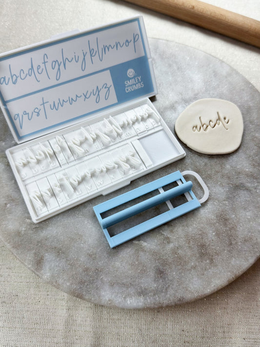 Signature Script Font Stamp - Lowercase