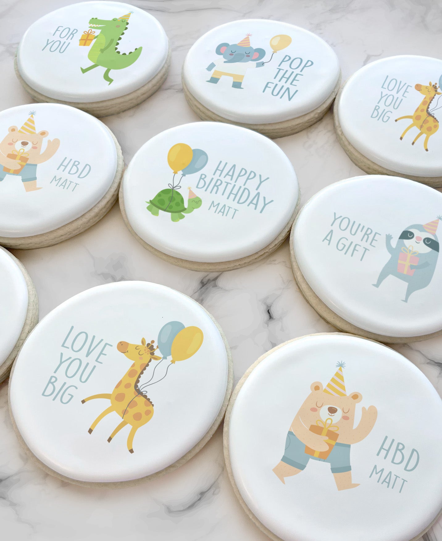 Personalized Birthday Animal Themed Cookie Set (Copy)