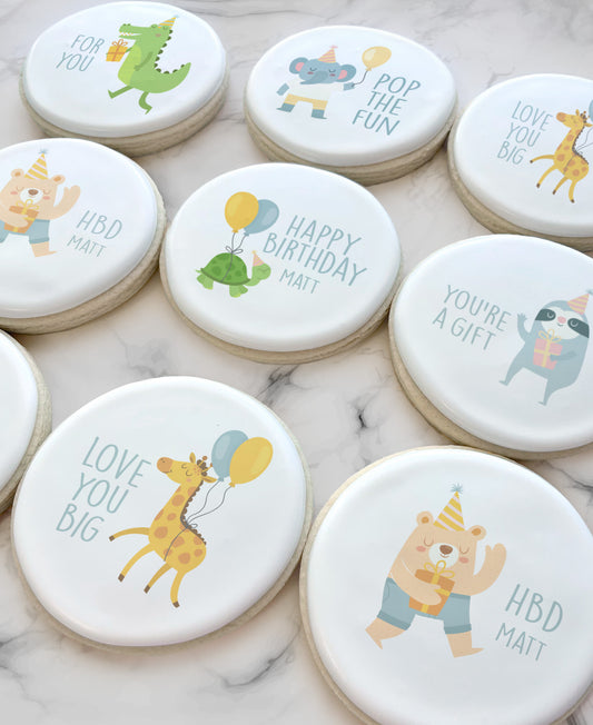 Personalized Birthday Animal Themed Cookie Set (Copy)