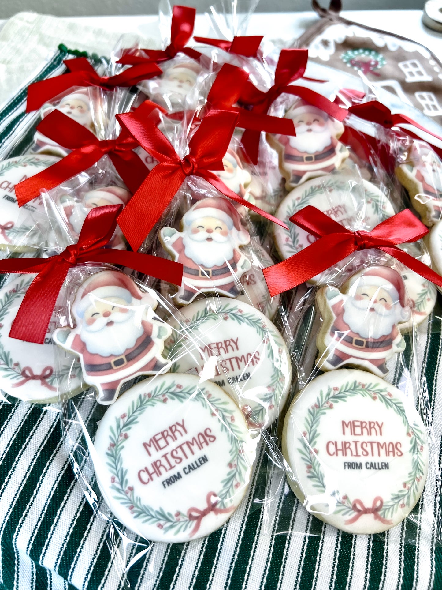 Santa & Wreath Merry Christmas Set