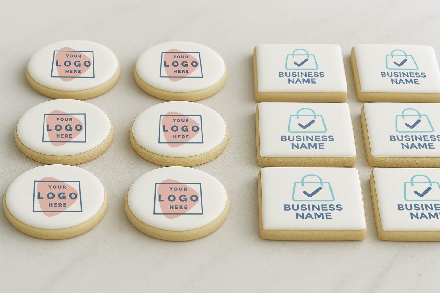 Custom Logo Cookie - Business, School, Event cookies