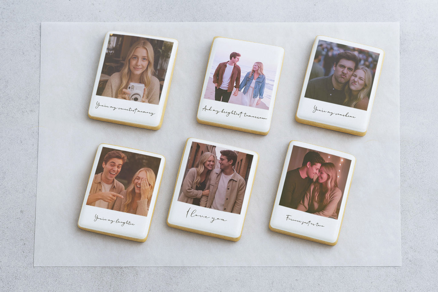 Personalized Polaroid Photo Cookie