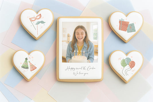 Polaroid Photo Cookie set - Birthday