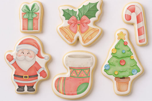 Santa & Christmas Elements Cookie Set