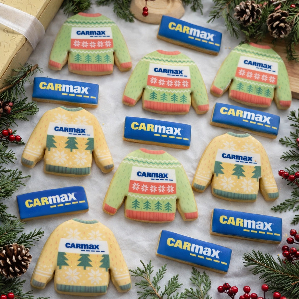 Christmas Ugly Sweater Logo Cookie - Business, School, Event cookies