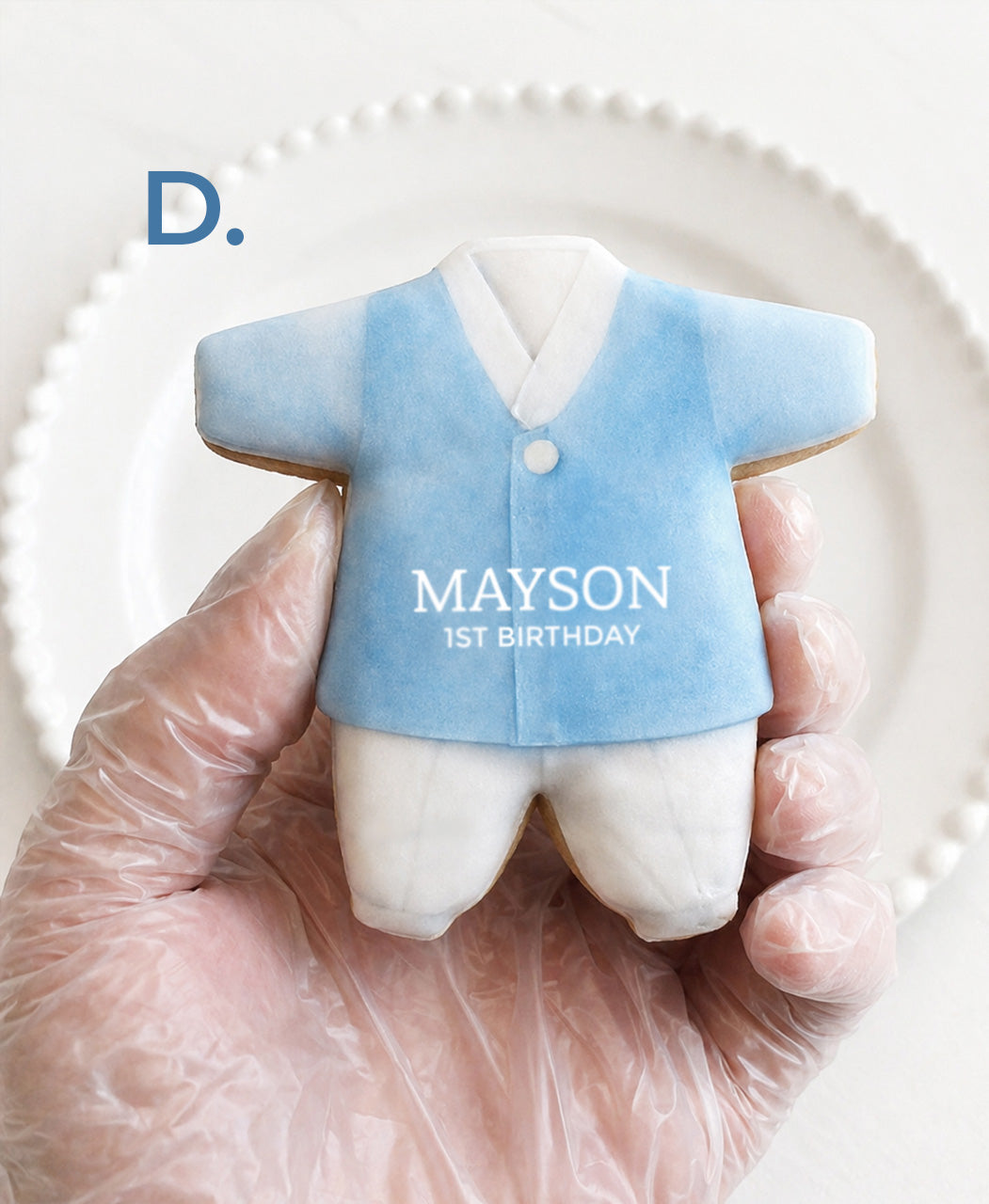 Boy Hanbok Cookie - Birthday, Dohl, 100days 미국 돌잔치 한복쿠키 Dohl Party Favors