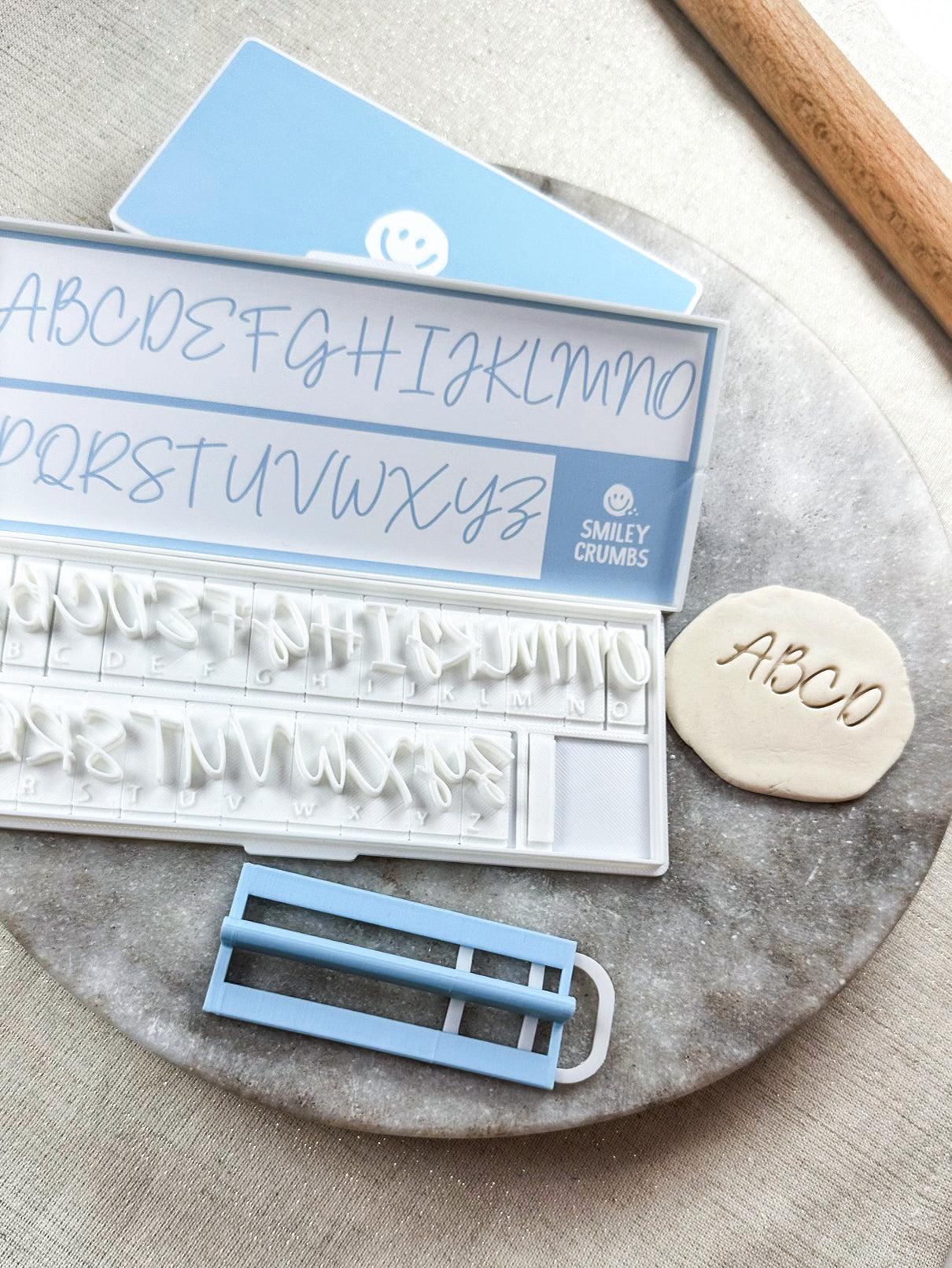 Signature Script Font Stamp - Uppercase