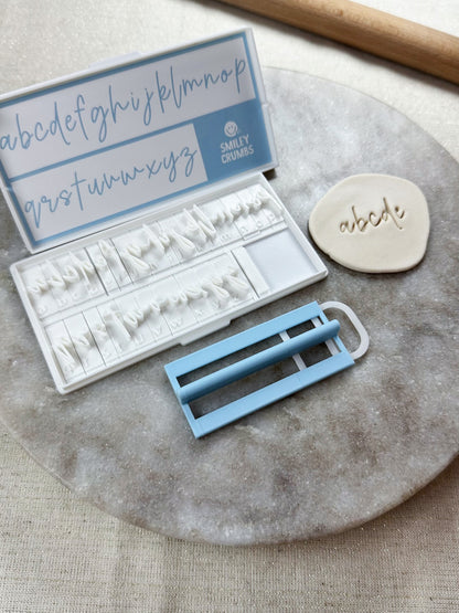 Signature Script Font Stamp - Lowercase