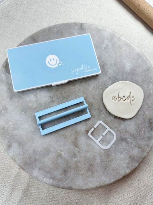 Signature Script Font Stamp - Lowercase