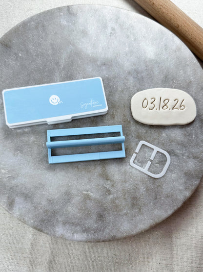 Signature Script Font Stamp - Numbers