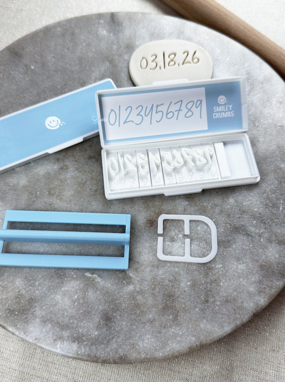 Signature Script Font Stamp - Numbers