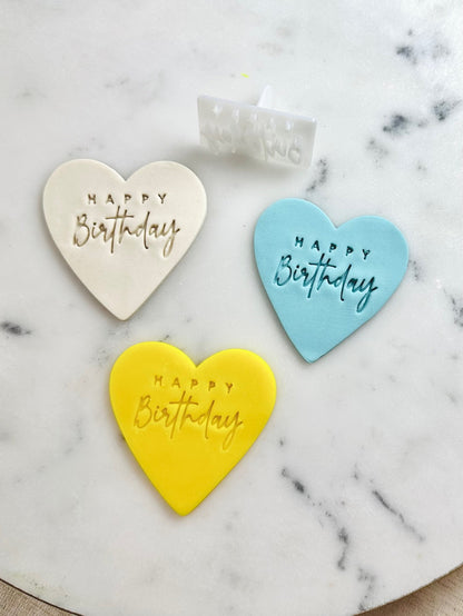 Happy + Birthday & Anniversary Stamp