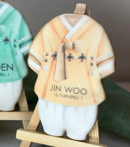Boy Hanbok Cookie - Birthday, Dohl, 100days