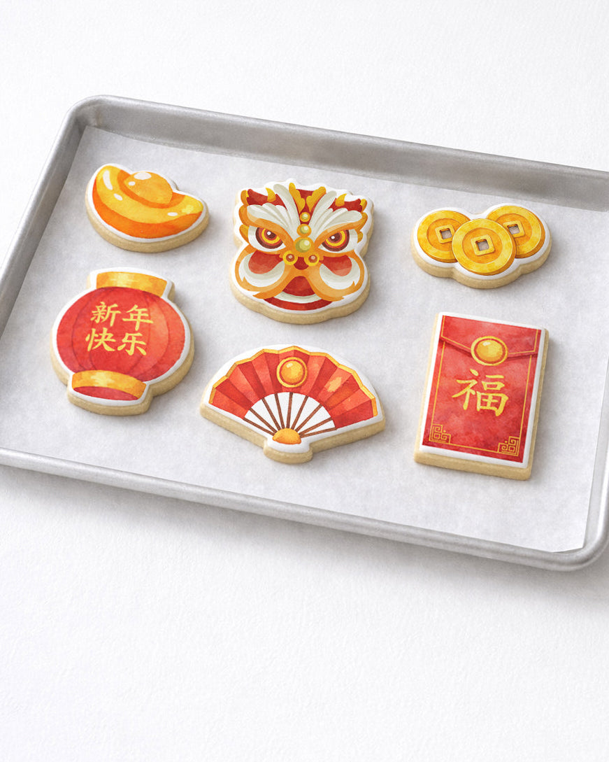 Lunar New Year 春节 Cookies - Traditional Elements