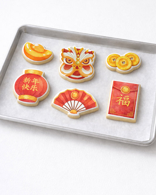 Lunar New Year 春节 Cookies - Traditional Elements