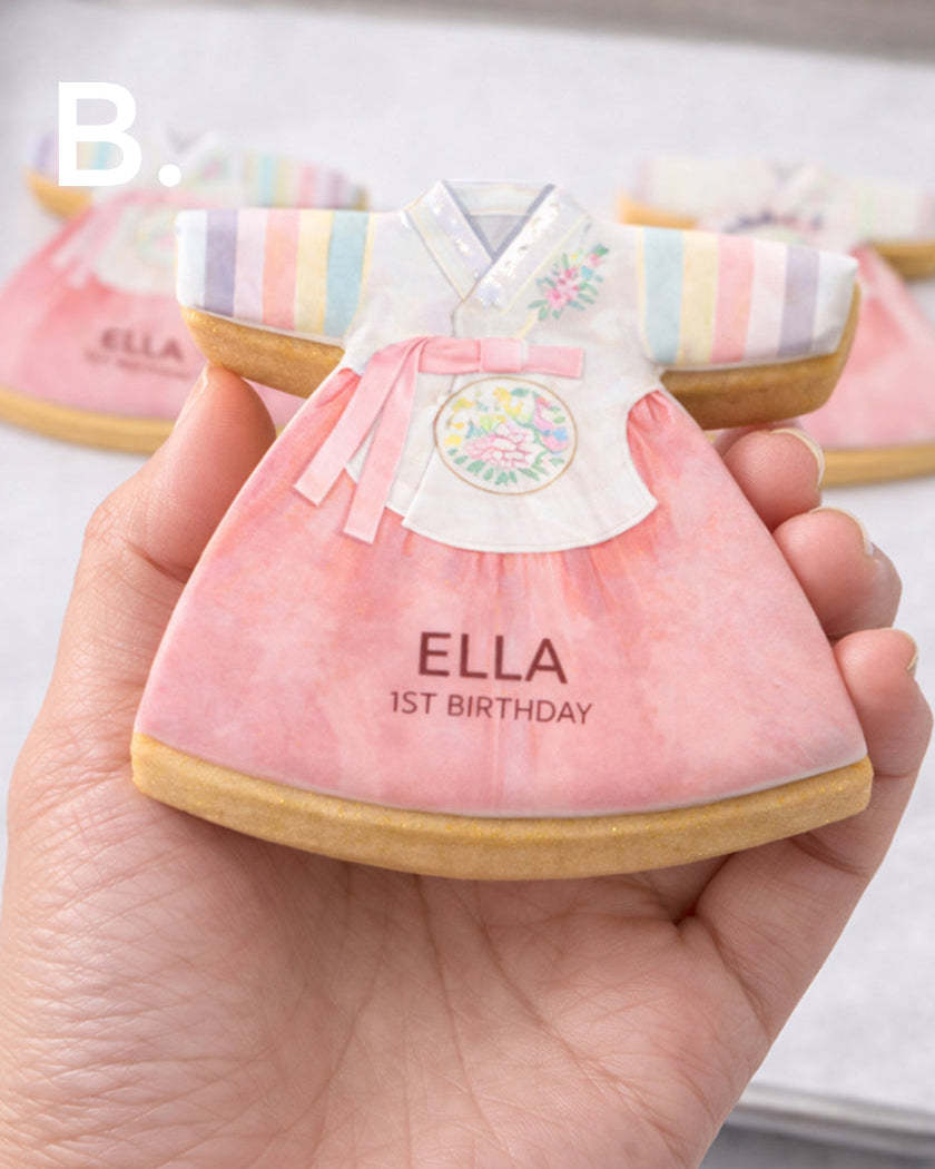 Girl Hanbok Cookie - Birthday, Dohl, 100days