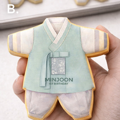 Boy Hanbok Cookie - Birthday, Dohl, 100days