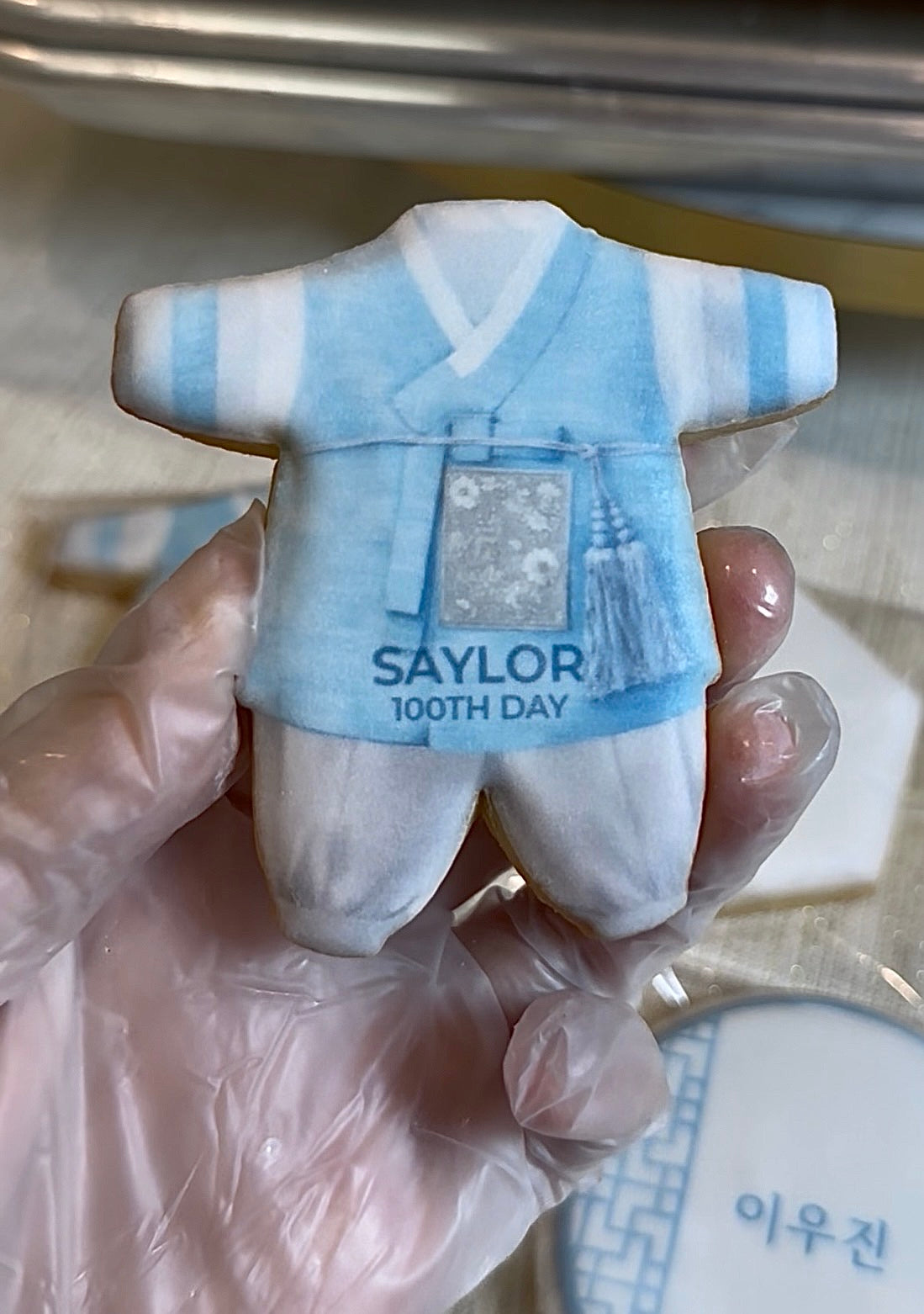 Boy Hanbok Cookie - Birthday, Dohl, 100days