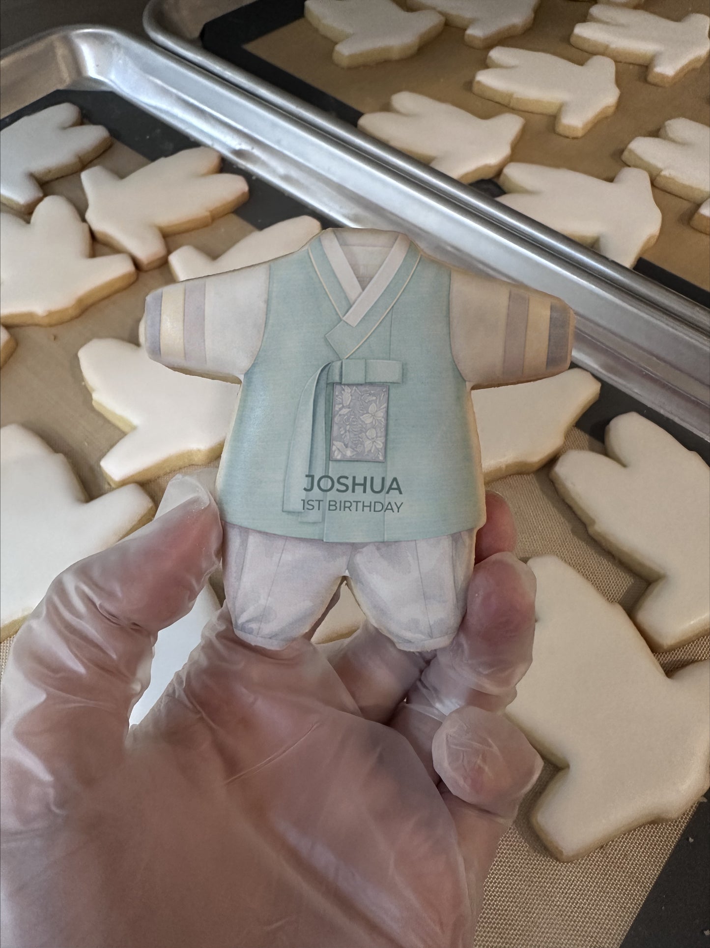 Boy Hanbok Cookie - Birthday, Dohl, 100days