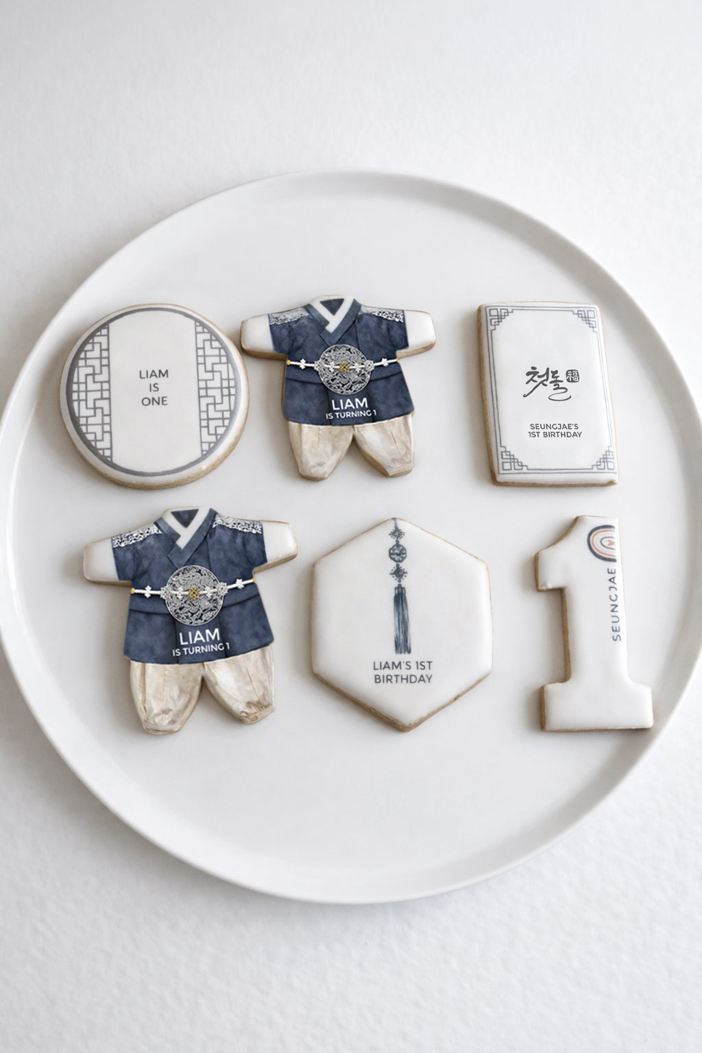 Boy Hanbok Cookie - Birthday, Dohl, 100days