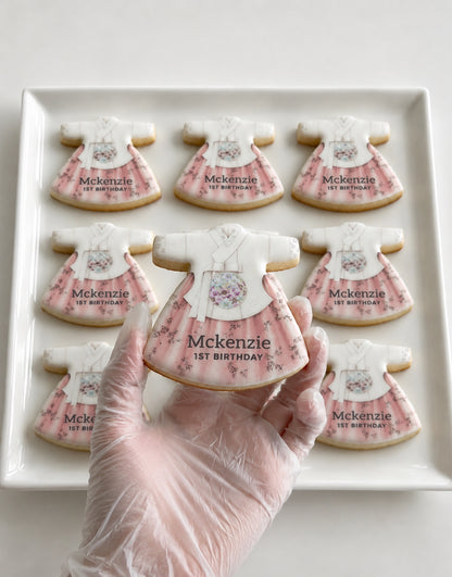 Girl Hanbok Cookie - Birthday, Dohl, 100days 미국 돌잔치 한복쿠키 Dohl Party Favors