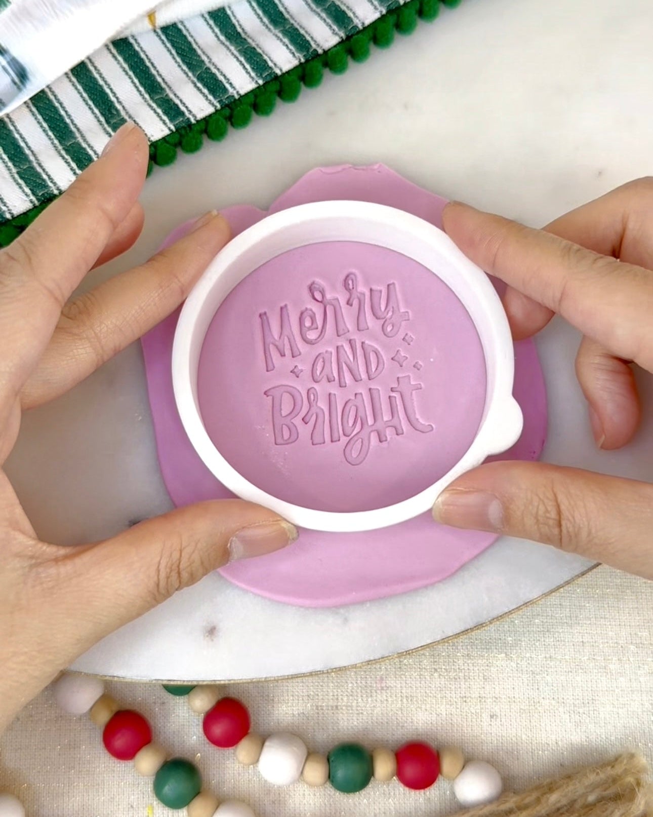 Christmas Stamp - Merry and Bright