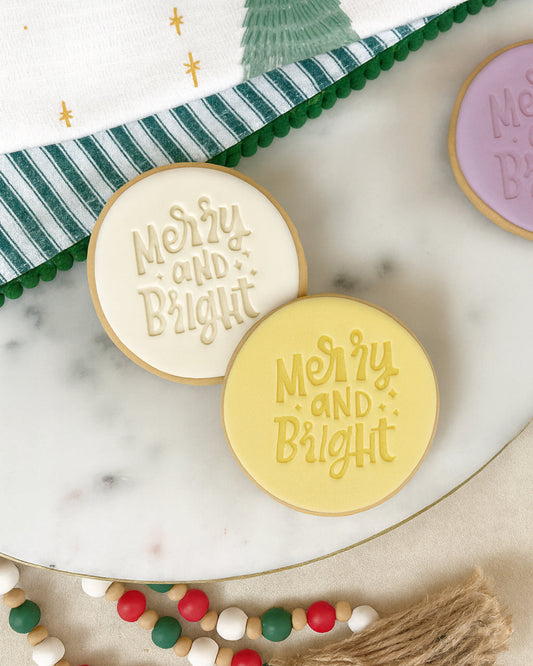 Christmas Stamp - Merry and Bright