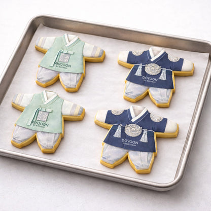 Boy Hanbok Cookie - Birthday, Dohl, 100days