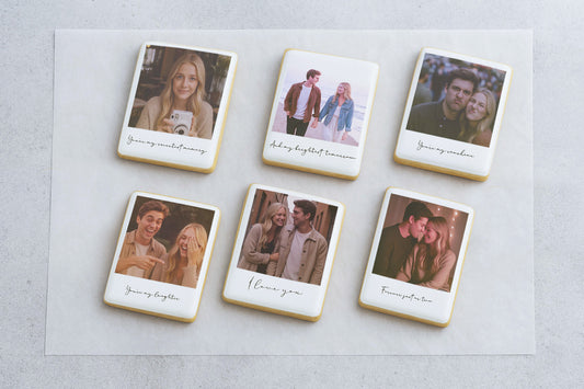 Personalized Polaroid Photo Cookie