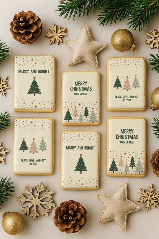 Lovely Neutral Christmas Cookie Set