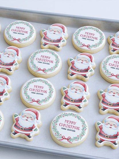 Santa & Wreath Merry Christmas Set