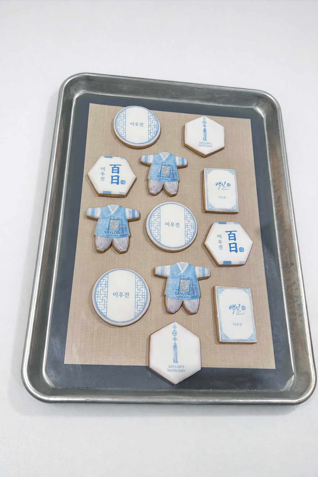 Boy Hanbok Cookie - Birthday, Dohl, 100days